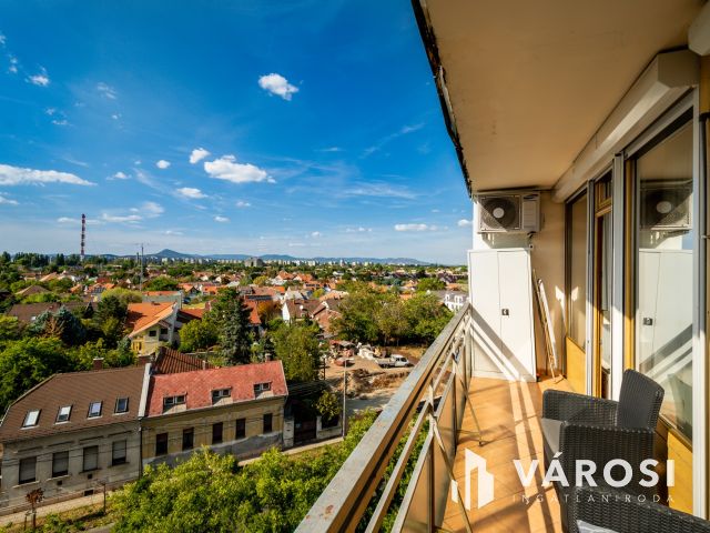 Örökpanorámás, nagy erkélyes, nappali + 2 hálós lakás